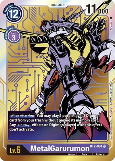 MetalGarurumon - BT2-081 (Alternate Art)