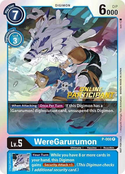 WereGarurumon - P-008 (2021 Championship Online Regional) [Online Participant]