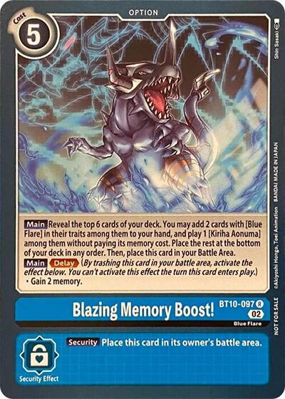 Blazing Memory Boost! - Revision Pack Cards Digimon spoiler