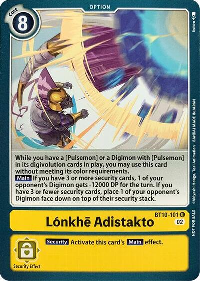 Loenkhe Adistakto - Revision Pack Cards Digimon spoiler