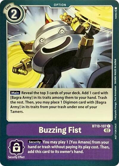Buzzing Fist - Revision Pack Cards Digimon spoiler