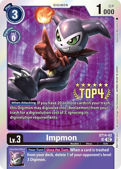 Impmon (Digimon 3-On-3 Top 4)