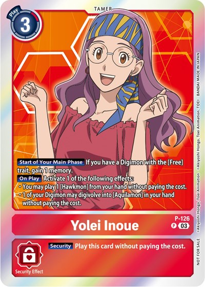 Yolei Inoue - P-126 (Tamer Party Pack -The Beginning- Ver. 2.0)