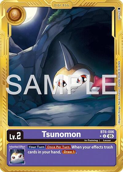 Tsunomon (Gold Border) - Advanced Booster Digimon Generation Digimon spoiler