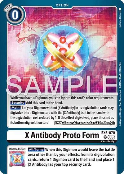 X Antibody Proto Form (Reprint) - Advanced Booster Digimon Generation Digimon spoiler