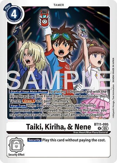 Taiki, Kiriha, & Nene (Reprint) - Advanced Booster Digimon Generation Digimon spoiler