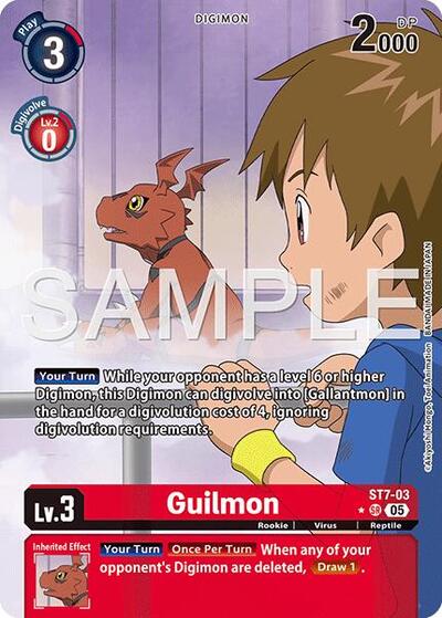 Guilmon - ST7-03 (Alternate Art) - Advanced Booster Digimon Generation Digimon spoiler