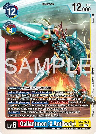Gallantmon (X Antibody) (Reprint) - Advanced Booster Digimon Generation Digimon spoiler