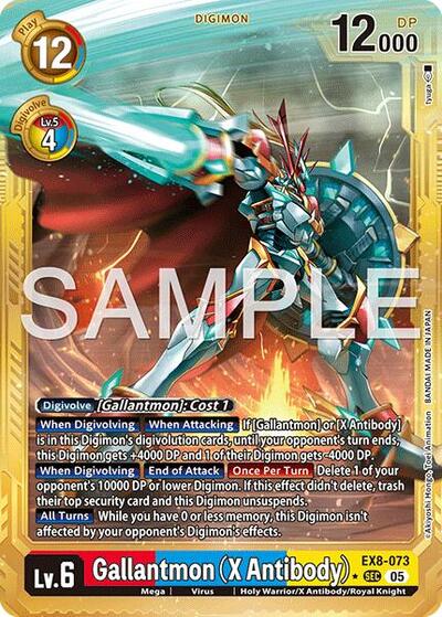 Gallantmon (X Antibody) (Gold Border) - Advanced Booster Digimon Generation Digimon spoiler
