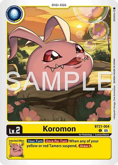 Koromon - BT21-004 (Reprint) - Advanced Booster Digimon Generation Digimon spoiler