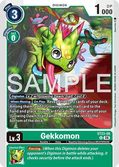 Gekkomon - Starter Deck 23: Beatbreak Digimon spoiler