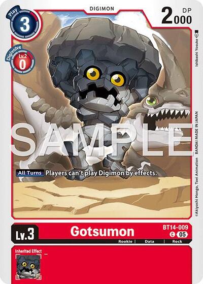 Gotsumon (Reprint) - Advanced Booster Digimon Generation Digimon spoiler