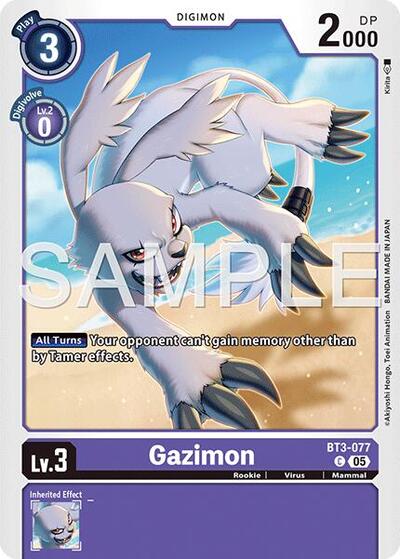 Gazimon (Reprint) - Advanced Booster Digimon Generation Digimon spoiler