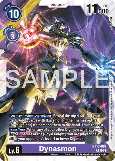 Dynasmon - BT13-087 (Reprint) - Advanced Booster Digimon Generation Digimon spoiler