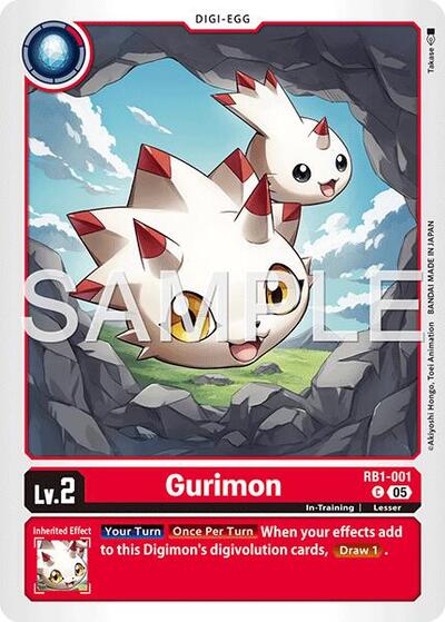 Gurimon (Reprint) - Advanced Booster Digimon Generation Digimon spoiler