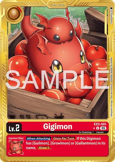 Gigimon (Gold Border) - Advanced Booster Digimon Generation Digimon spoiler
