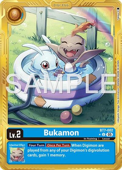 Bukamon (Gold Border) - Advanced Booster Digimon Generation Digimon spoiler