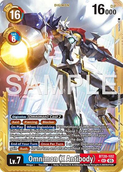 Omnimon (X Antibody) (Gold Border) - Advanced Booster Digimon Generation Digimon spoiler