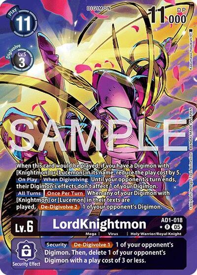 LordKnightmon - AD1-018 (Alternate Art) - Advanced Booster Digimon Generation Digimon spoiler