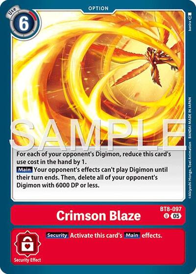 Crimson Blaze (Reprint) - Advanced Booster Digimon Generation Digimon spoiler