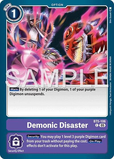 Demonic Disaster (Reprint) - Advanced Booster Digimon Generation Digimon spoiler
