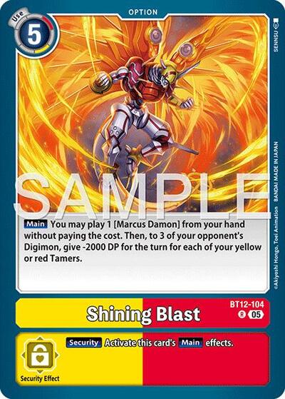 Shining Blast (Reprint) - Advanced Booster Digimon Generation Digimon spoiler