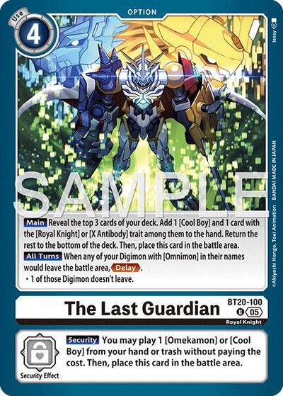 The Last Guardian (Reprint) - Advanced Booster Digimon Generation Digimon spoiler