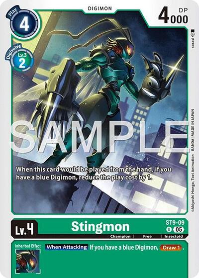 Stingmon - ST9-09 (Reprint) - Advanced Booster Digimon Generation Digimon spoiler