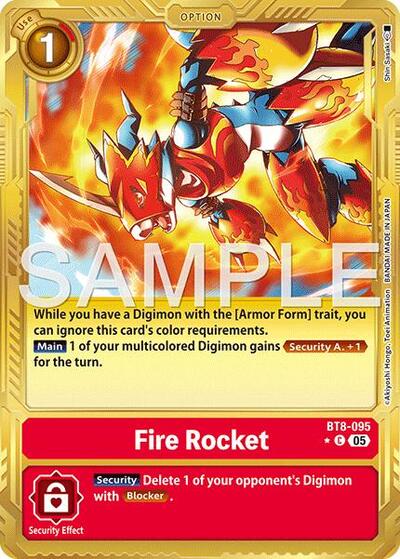 Fire Rocket (Gold Border) - Advanced Booster Digimon Generation Digimon spoiler