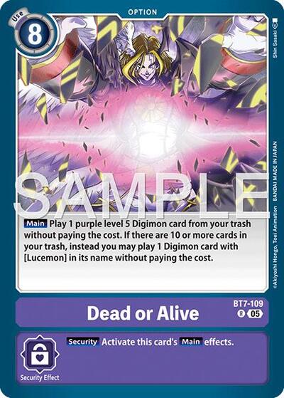 Dead or Alive (Reprint) - Advanced Booster Digimon Generation Digimon spoiler