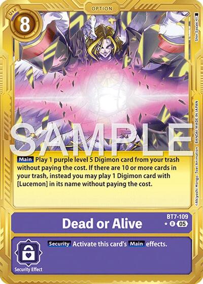 Dead or Alive (Gold Border) - Advanced Booster Digimon Generation Digimon spoiler