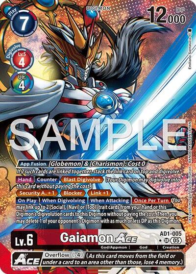 Gaiamon ACE (Alternate Art) - Advanced Booster Digimon Generation Digimon spoiler