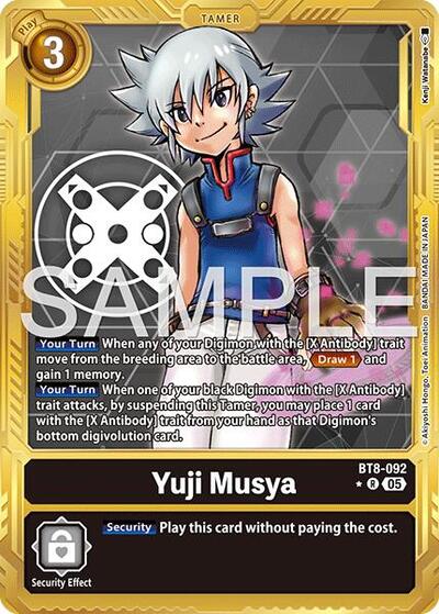 Yuji Musya (Gold Border) - Advanced Booster Digimon Generation Digimon spoiler