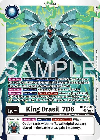 King Drasil_7D6 (Reprint) - Advanced Booster Digimon Generation Digimon spoiler