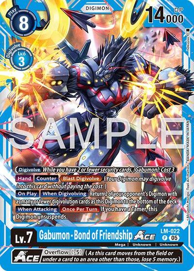Gabumon - Bond of Friendship ACE (Reprint) - Advanced Booster Digimon Generation Digimon spoiler