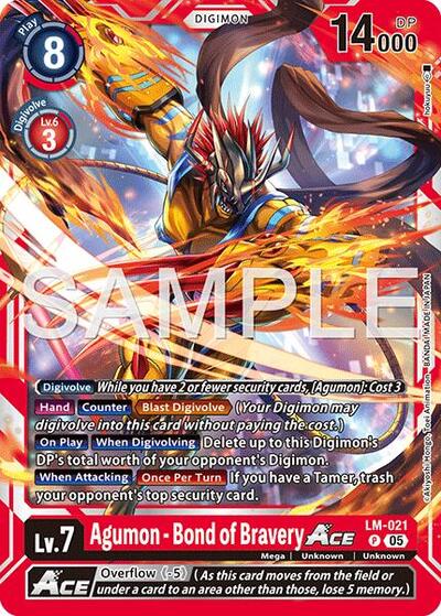 Agumon - Bond of Bravery ACE (Reprint) - Advanced Booster Digimon Generation Digimon spoiler
