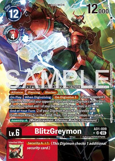 BlitzGreymon (Alternate Art) - Advanced Booster Digimon Generation Digimon spoiler