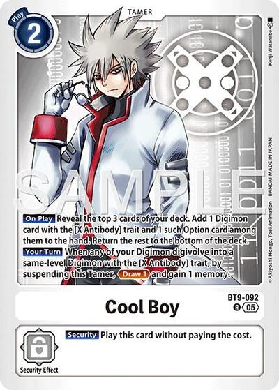 Cool Boy - BT9-092 (Reprint) - Advanced Booster Digimon Generation Digimon spoiler