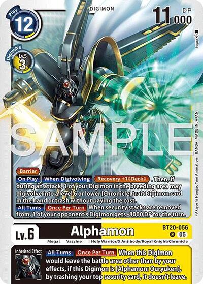 Alphamon (Reprint) - Advanced Booster Digimon Generation Digimon spoiler
