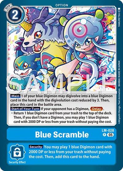 Blue Scramble (Reprint) - Advanced Booster Digimon Generation Digimon spoiler