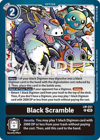 Black Scramble (Reprint) - Advanced Booster Digimon Generation Digimon spoiler