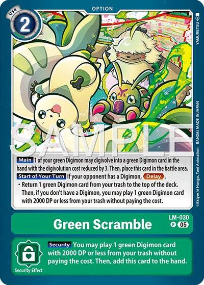 Green Scramble (Reprint) - Advanced Booster Digimon Generation Digimon spoiler