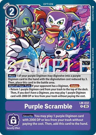 Purple Scramble (Reprint) - Advanced Booster Digimon Generation Digimon spoiler