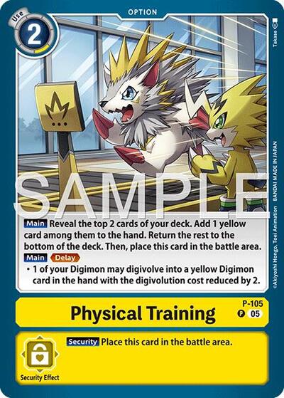 Physical Training (Reprint) - Advanced Booster Digimon Generation Digimon spoiler