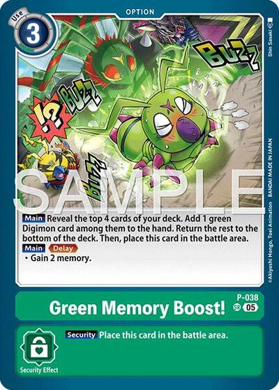 Green Memory Boost! (Reprint) - Advanced Booster Digimon Generation Digimon spoiler