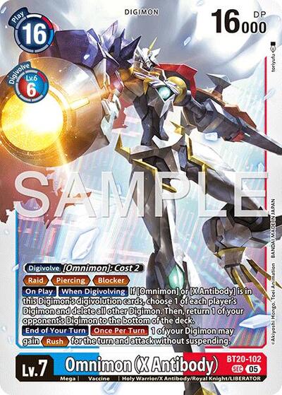 Omnimon (X Antibody) (Reprint) - Advanced Booster Digimon Generation Digimon spoiler