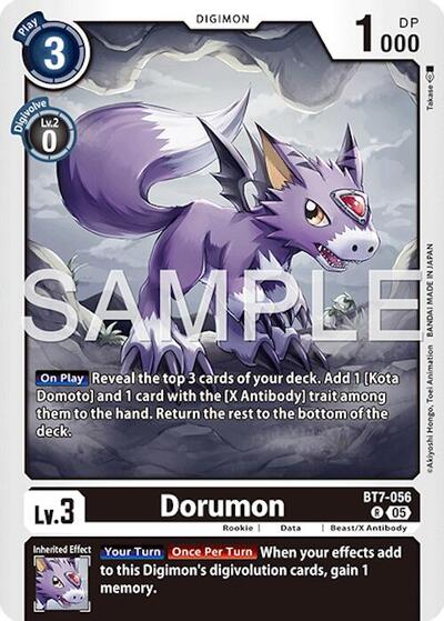 Dorumon (Reprint) - Advanced Booster Digimon Generation Digimon spoiler