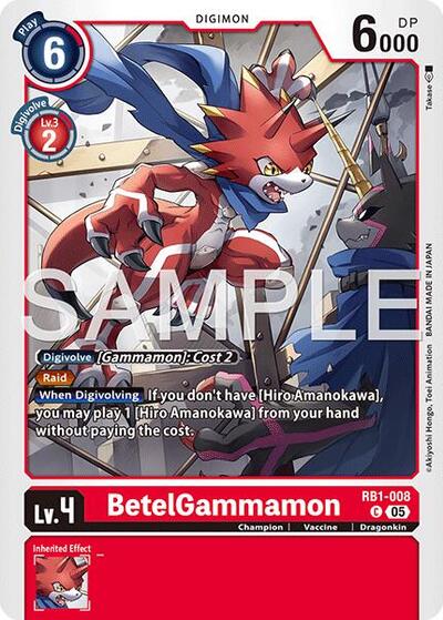 BetelGammamon - RB1-008 (Reprint) - Advanced Booster Digimon Generation Digimon spoiler