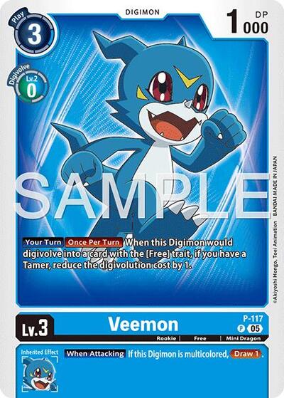 Veemon - P-117 (Reprint) - Advanced Booster Digimon Generation Digimon spoiler