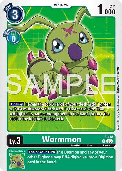 Wormmon - P-118 (Reprint) - Advanced Booster Digimon Generation Digimon spoiler